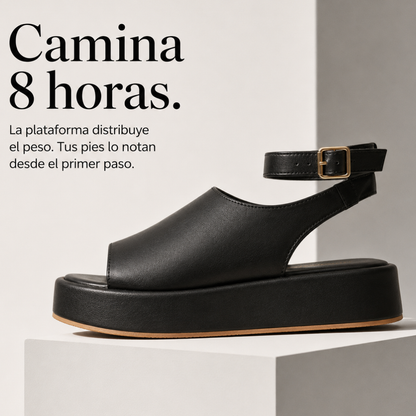 Sandalia Plataforma Cuero Maduh - Diseñada para caminar durante horas sin molestias